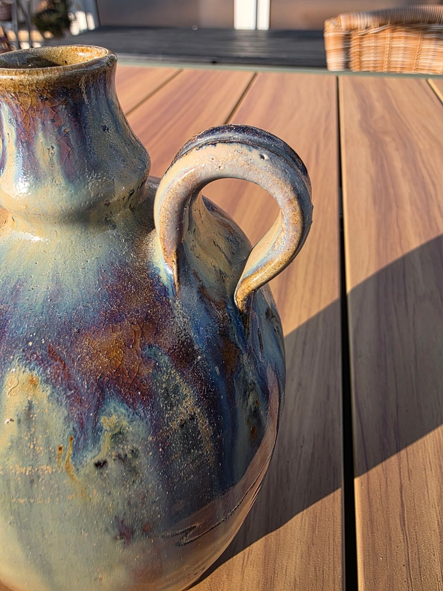 Soliflore Ceramic Oil Bottle Berangeville Jacques Asserin