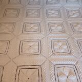 Hand-knitted blanket or plaid - wool