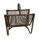 Porte-revue rotin bambou vintage