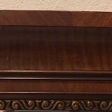 Antique beveled edge mirror in walnut frame, circa 1850