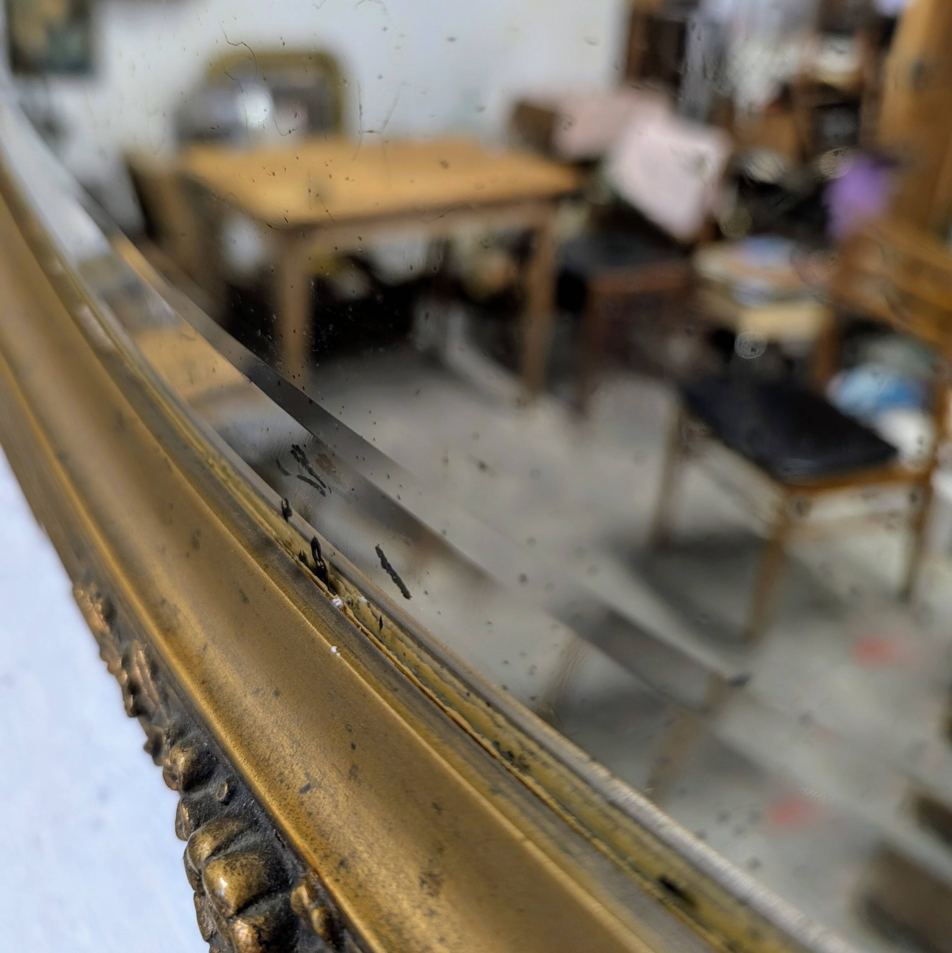 Art Deco Oval Mirror