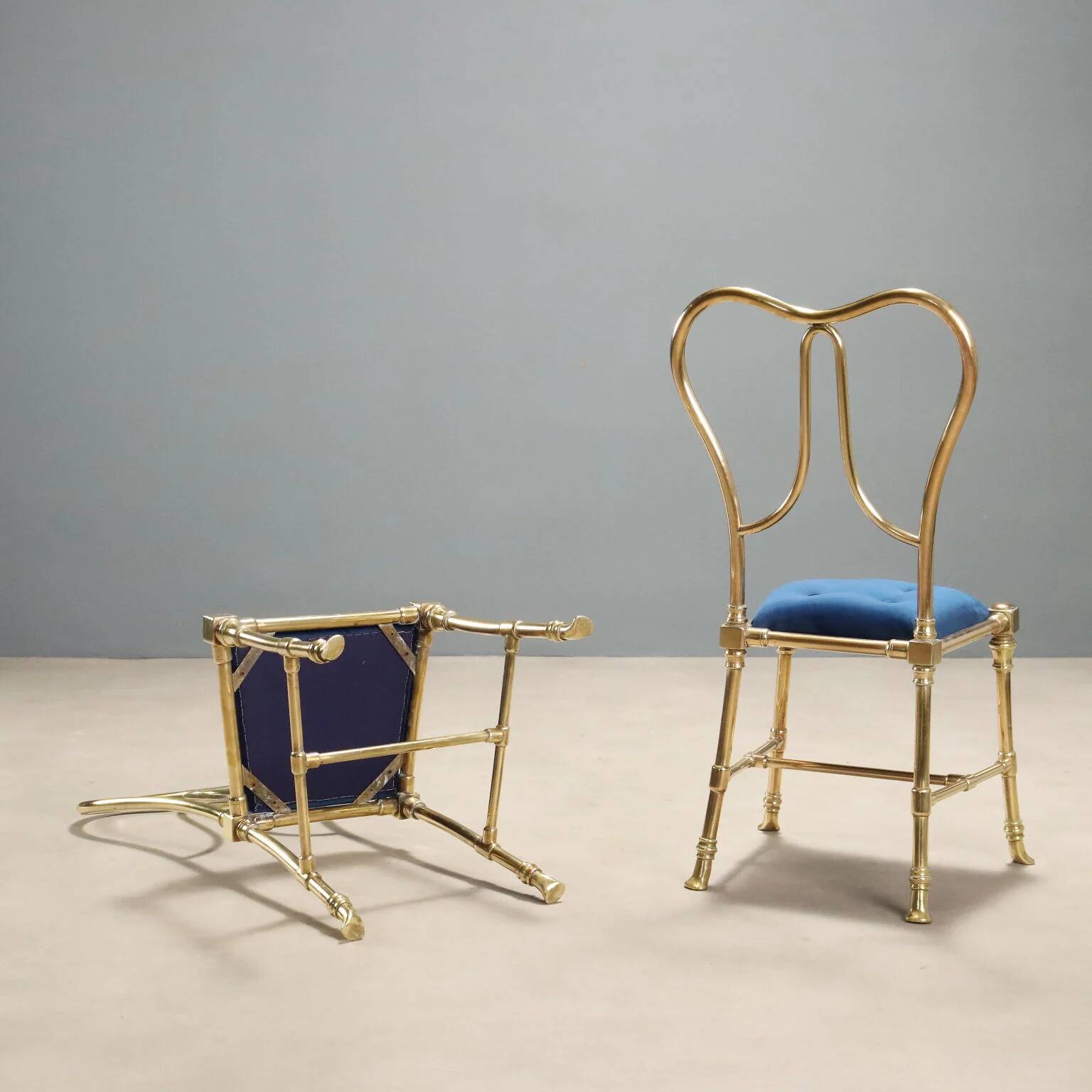 Set of 4 Jansen Argentina chairs from the 1950s.