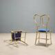 Set of 4 Jansen Argentina chairs from the 1950s.
