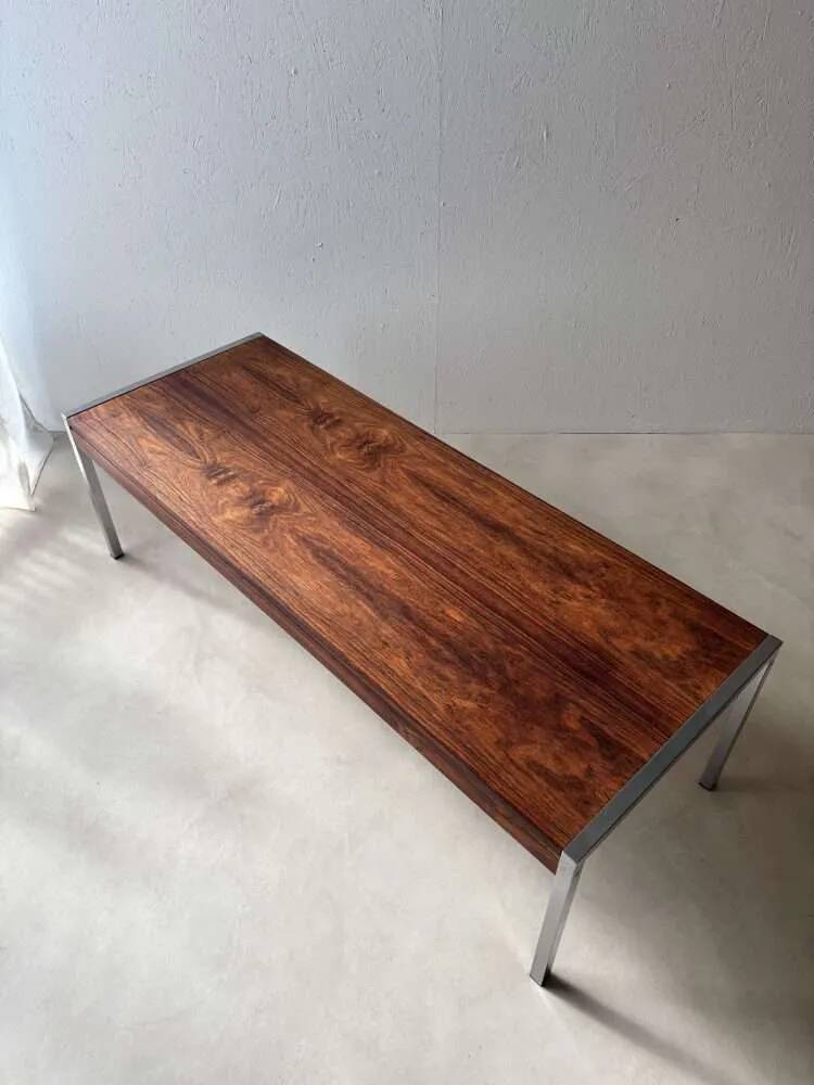 Vintage Dutch Design coffee table by Topform, rosewood, 1960s.