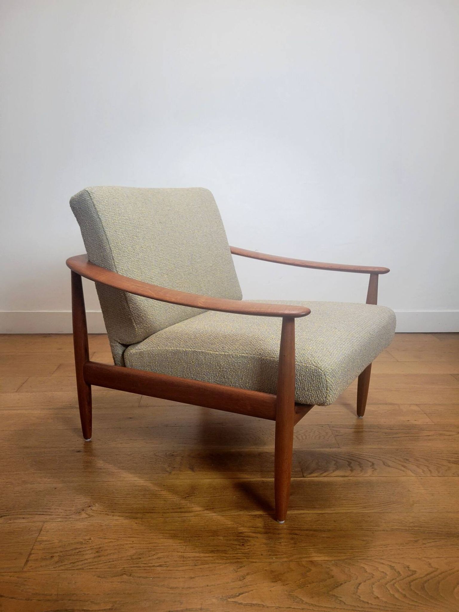 Vintage lounge chair in teak by Carl Straub, 1960