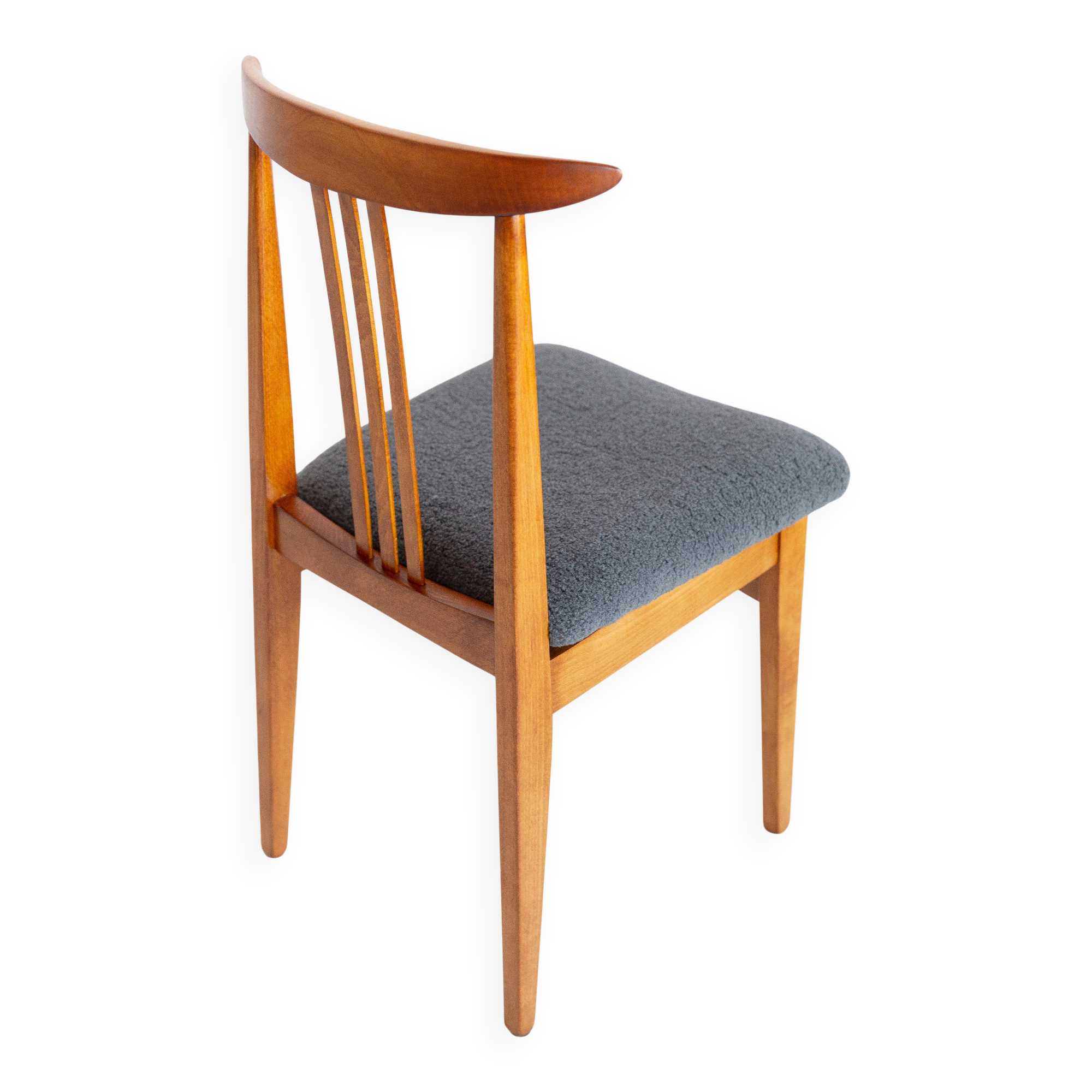 Mid-Century Modern Armchair in Grey Boucle, designed by Mr. Zielinski, Europe, 1960s