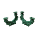 Pair of ceramic candle holders