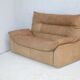 Sofa by Michel Ducaroy, leather, 1978. Model Dianthus. Edited by Ligne Roset.