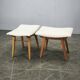 Pair of Beech Wood Stools by Závod Malacky, Czechoslovakia, 1970s