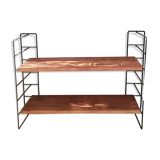 Metal and wood wall shelf 1960