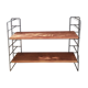 Metal and wood wall shelf 1960