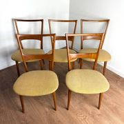 Set of 5 vintage Scandinavian chairs