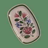 Elchinger ceramic rectangular cake or loaf dish with hand-painted floral pattern