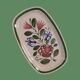 Elchinger ceramic rectangular cake or loaf dish with hand-painted floral pattern
