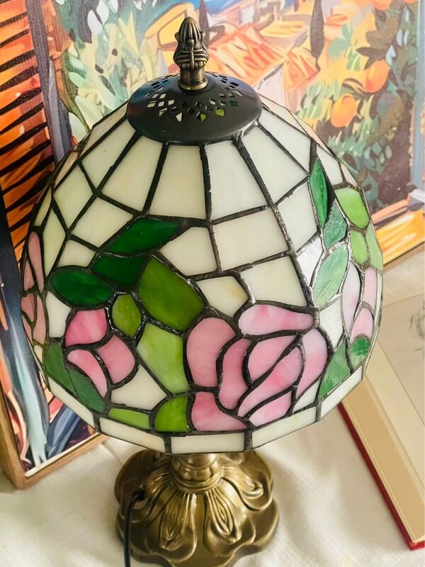 Lamp inspired by vintage Tiffany style Art Nouveau.
