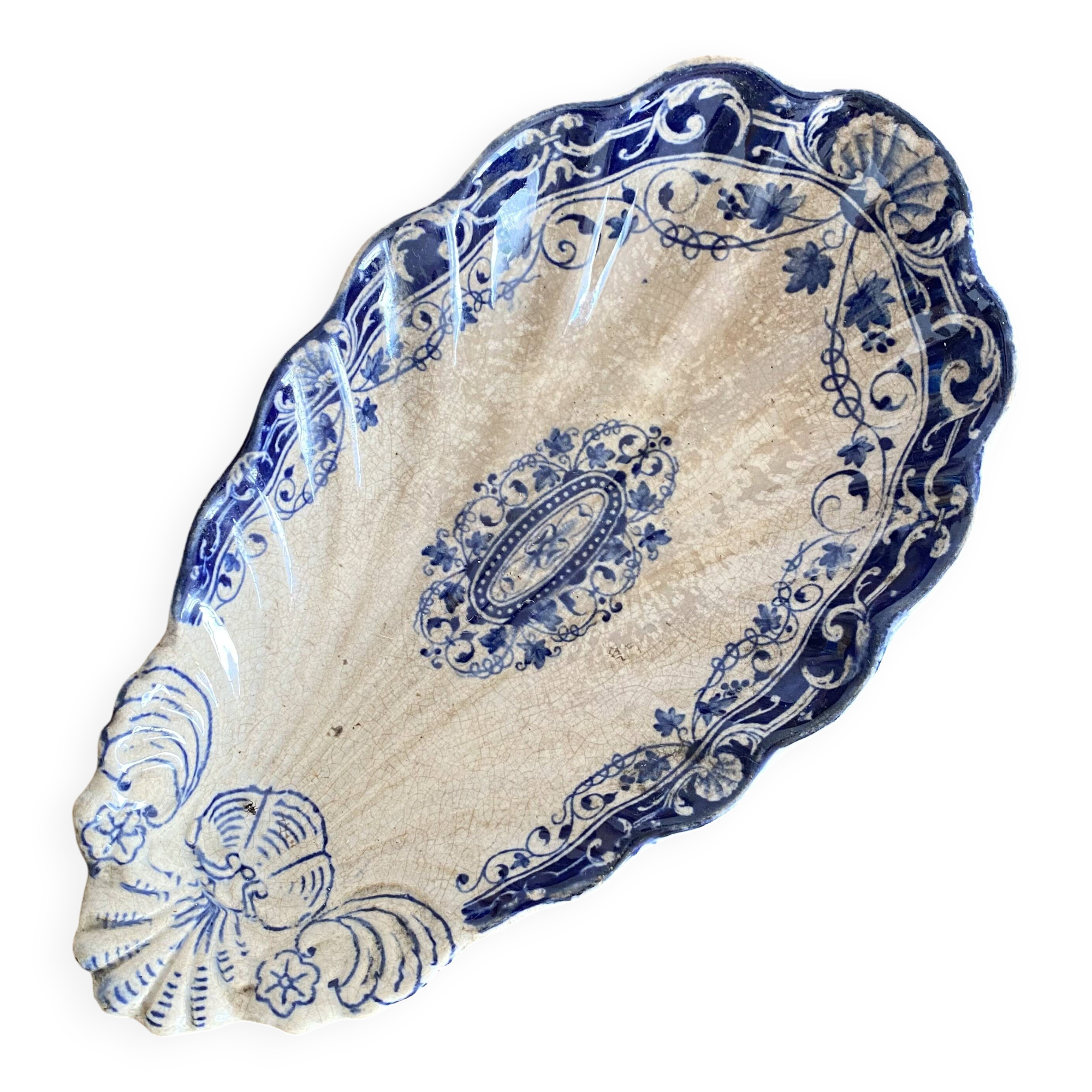 Jules Vieillard Louis XV ironstone dish