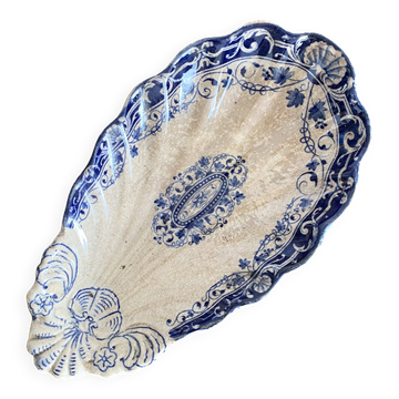 Ravier en terre de fer coquille Jules Vieillard, service "Louis XV"
