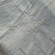 Old embroidered cotton sheet