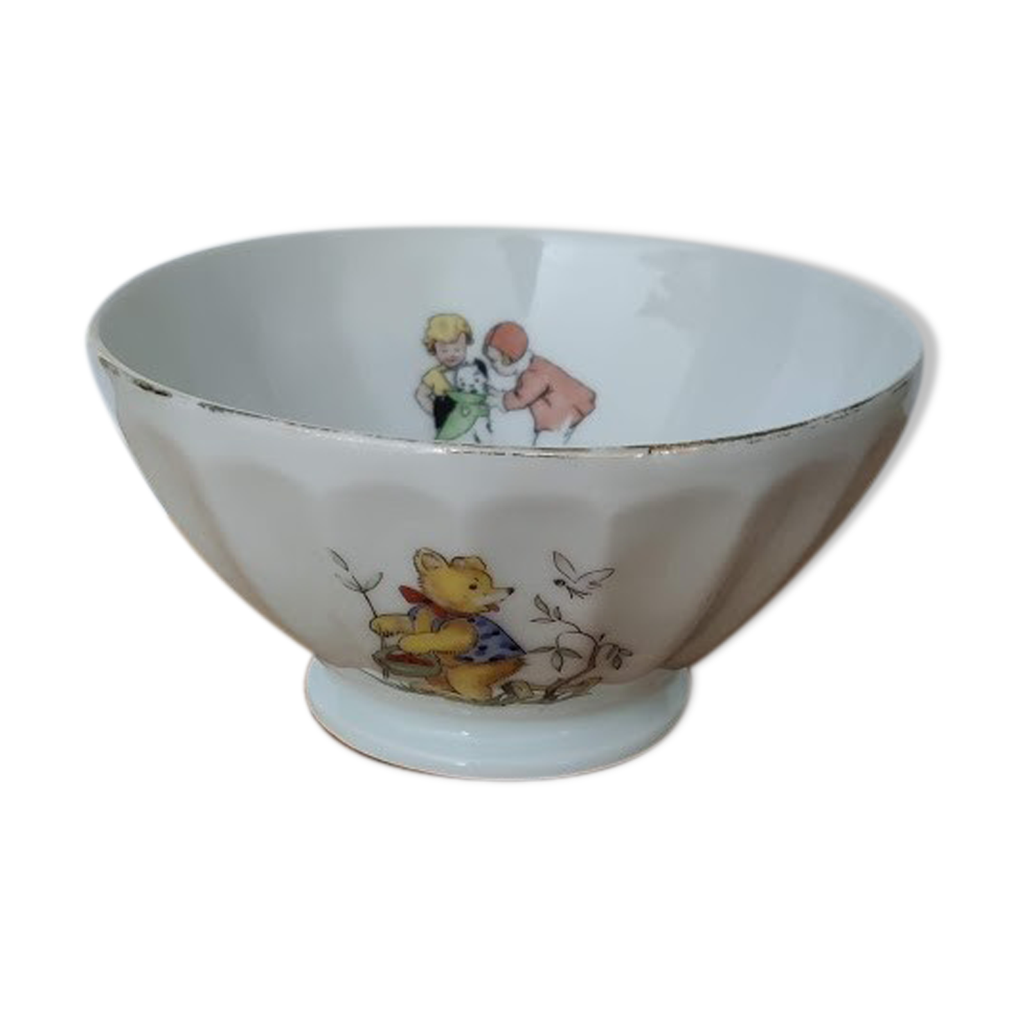 bowl with children's motifs