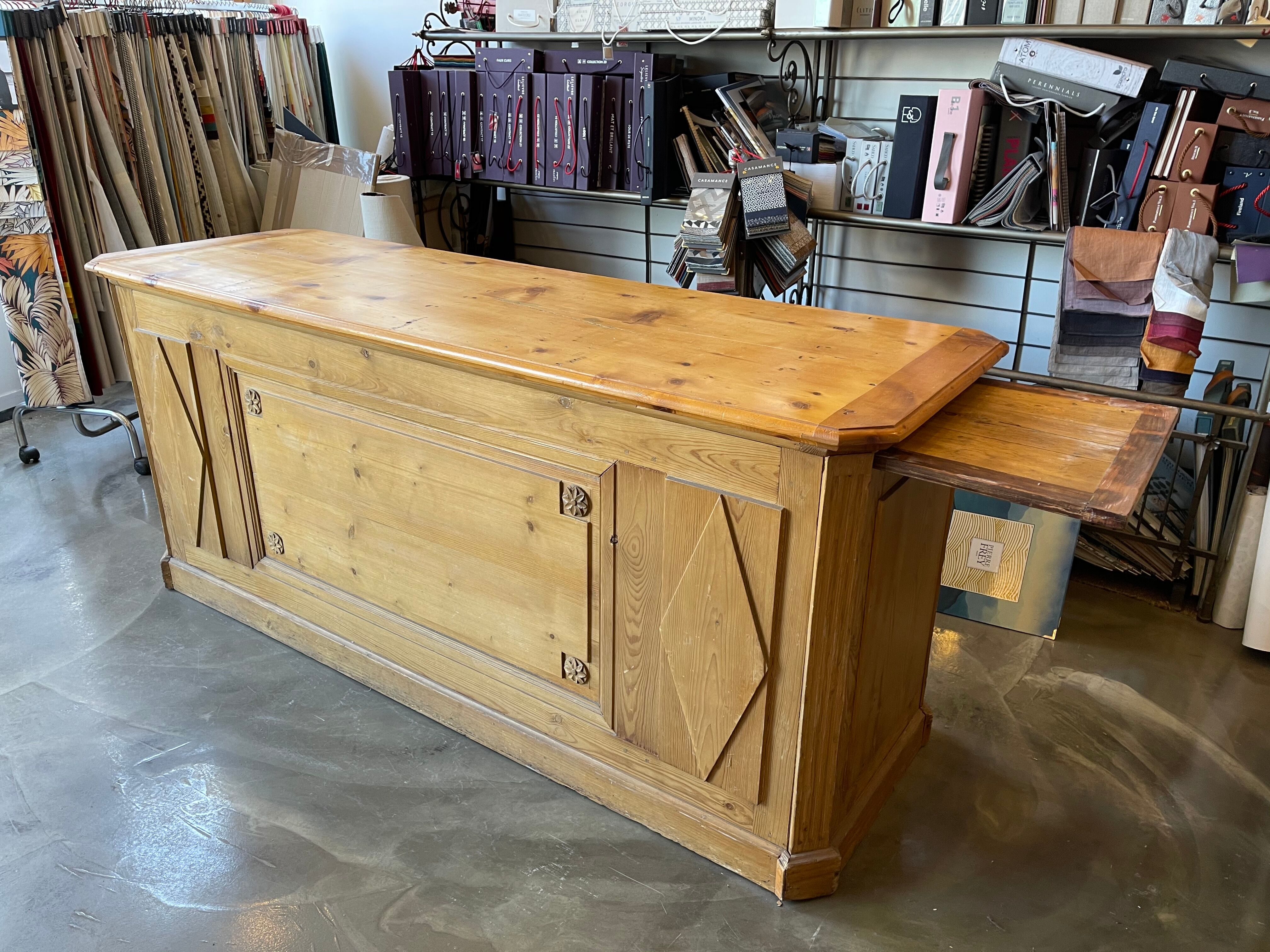 Diamond-paneled bank