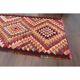 1970s Vintage Turkish Hand-Knotted Wool Cotton Orange Runner Rug 85x330