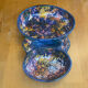 Mendiant Style Apéro Plate MORVAN Polychrome Ceramic Vintage #E131