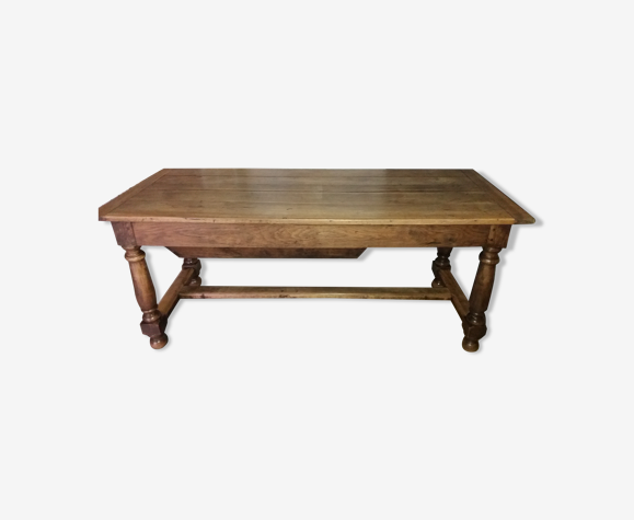 Table pétrin en noyer