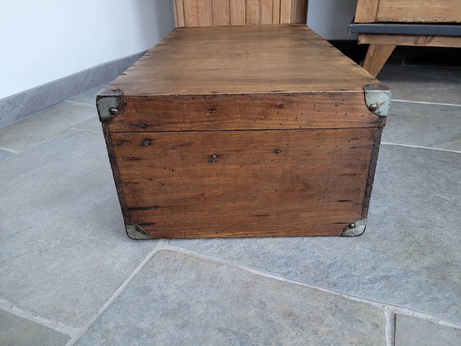 Old wooden trunk
