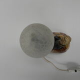 Art deco desk lamp sitting woman with globe