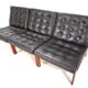 France & Son Set of 3 Modular Leather Armchairs by O. Gjerløv-Knudsen/T. Li