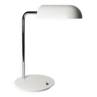 Lampe à poser en métal et grey cérame de 1960 originale articulée et restaurée