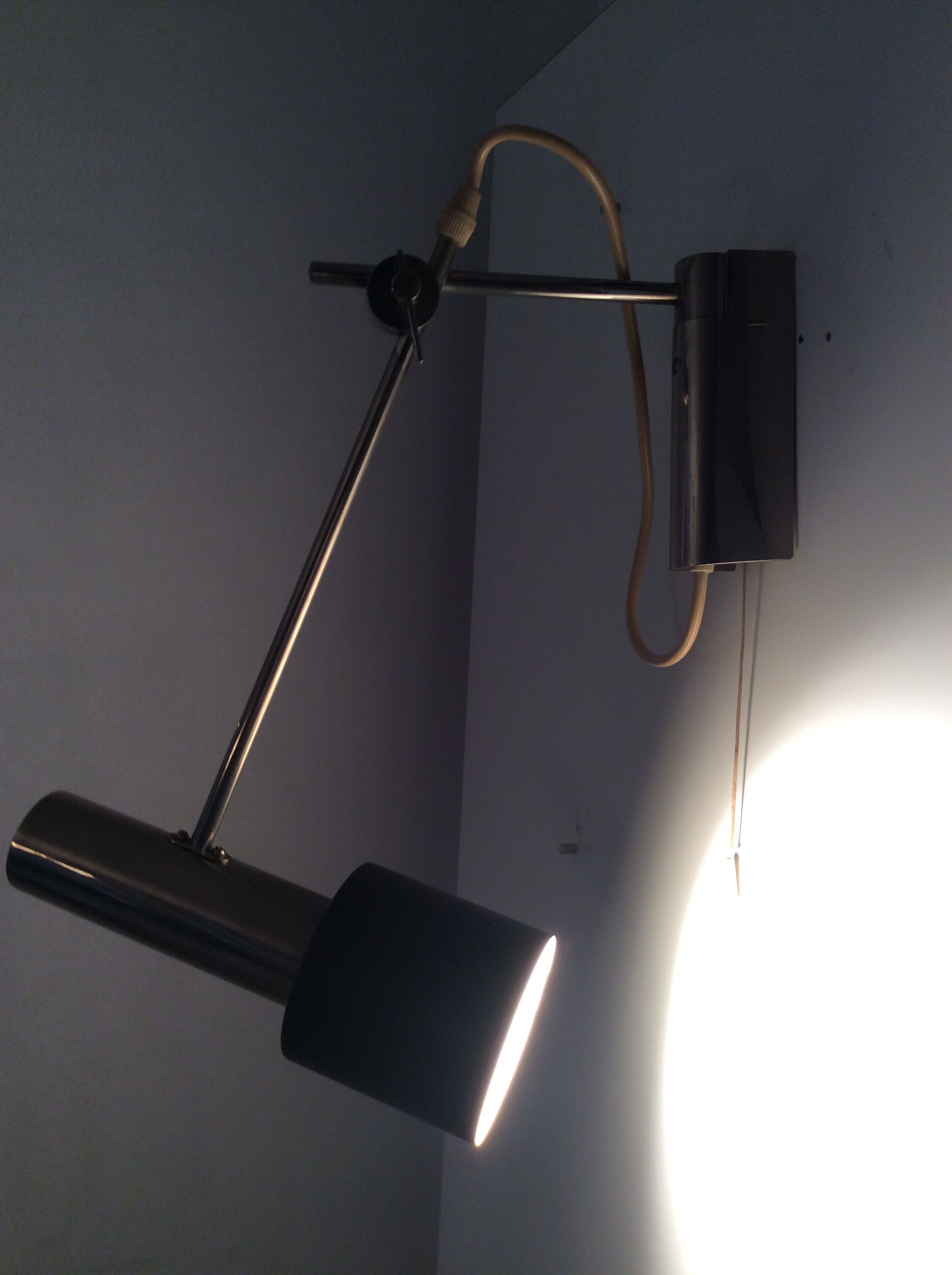 Vintage articulated stem lamp from the 50s and 60s