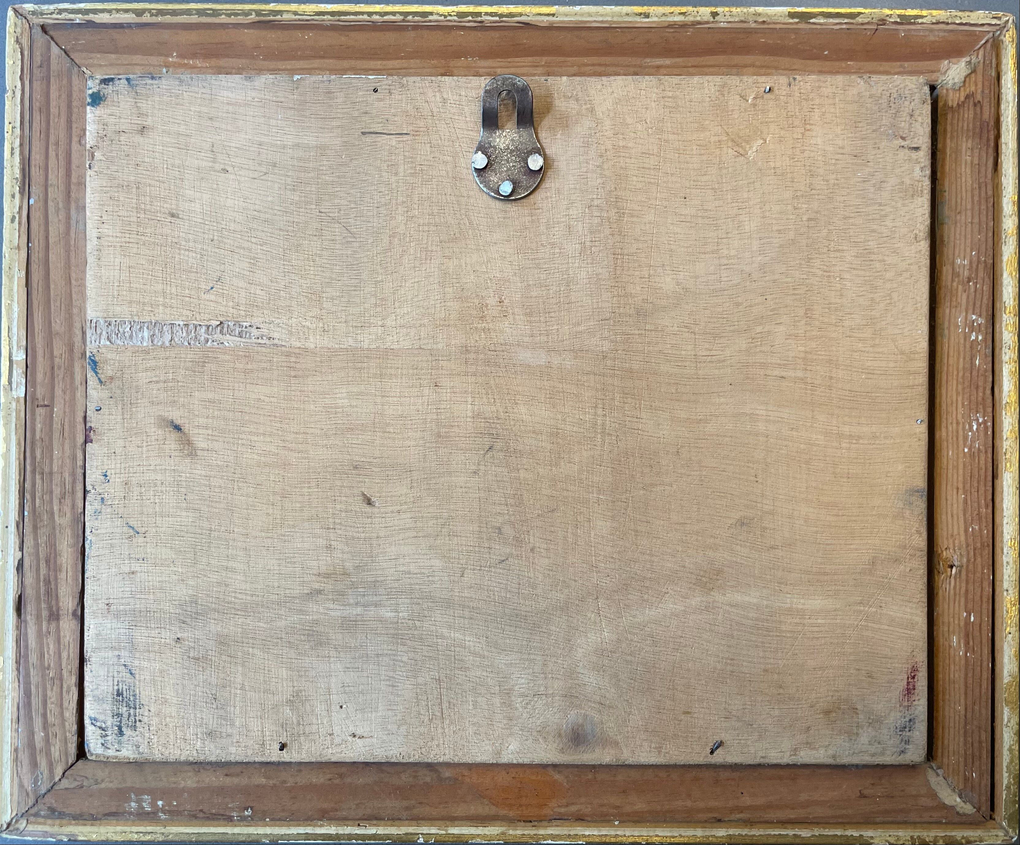 Painting old seascape XXth Marine