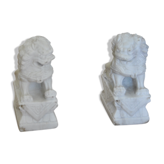 2 greenhouse books in white marble (chimeras)