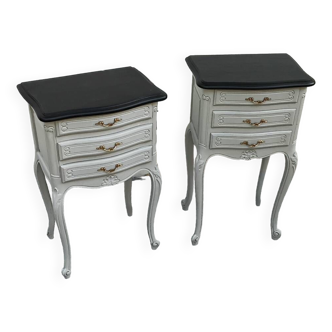 Pair of L.XV style bedside tables