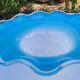 Coupe en verre soufflé filigrané Murano