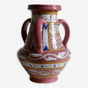 Grand vase Nabeul rose artisanat