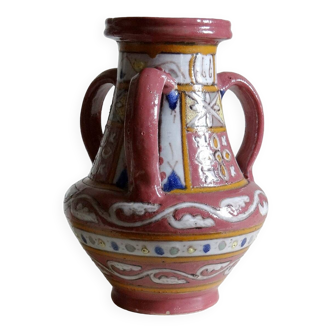 Large pink Nabeul craft vase