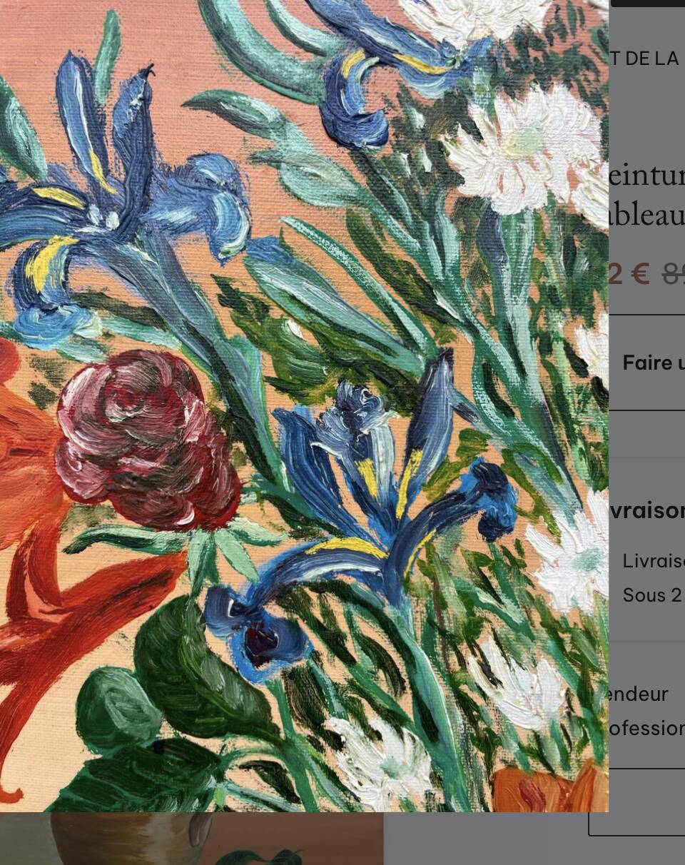 Oil painting on canvas / painting Bouquet of flowers