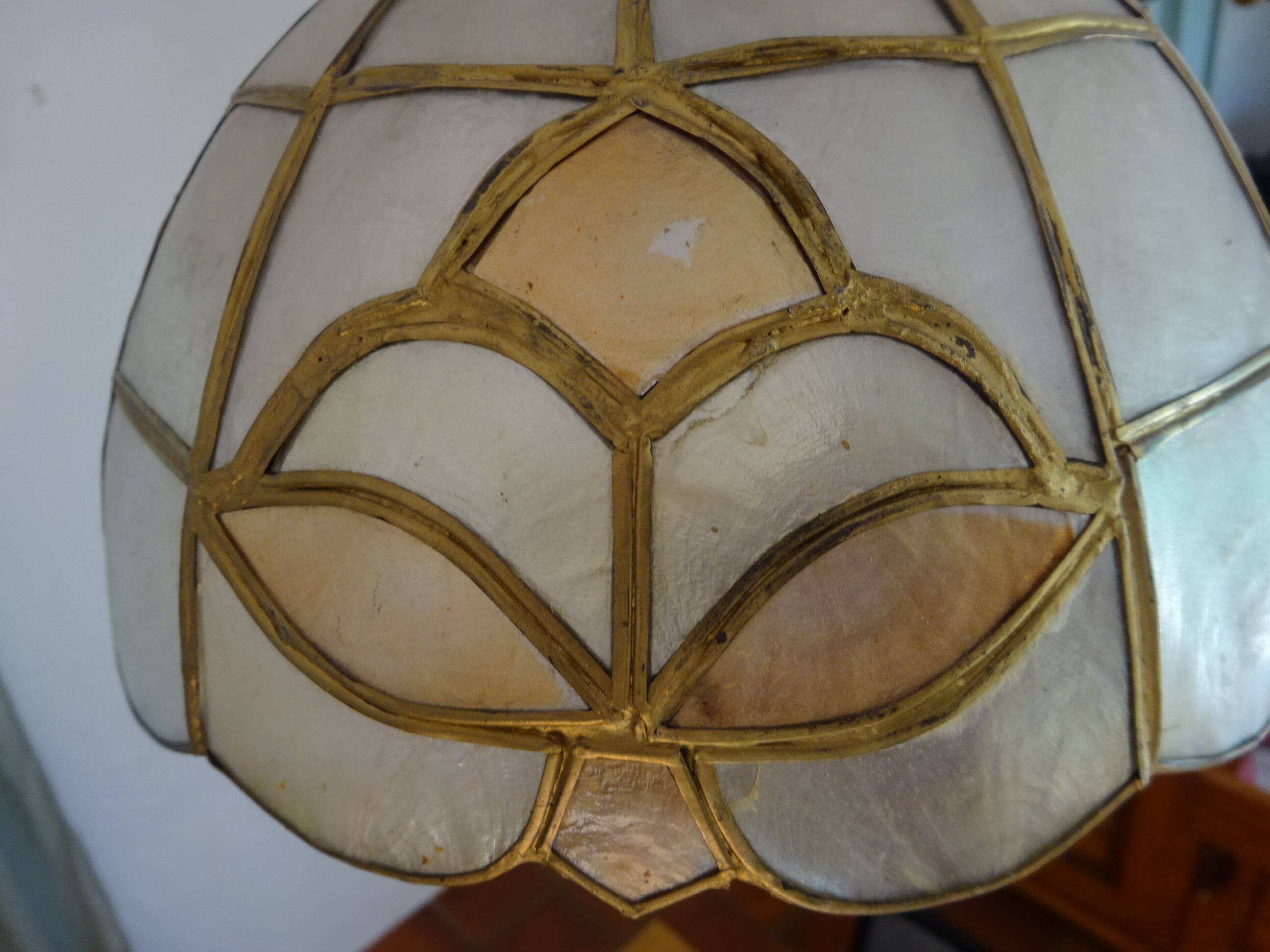 Suspension vintage en nacre