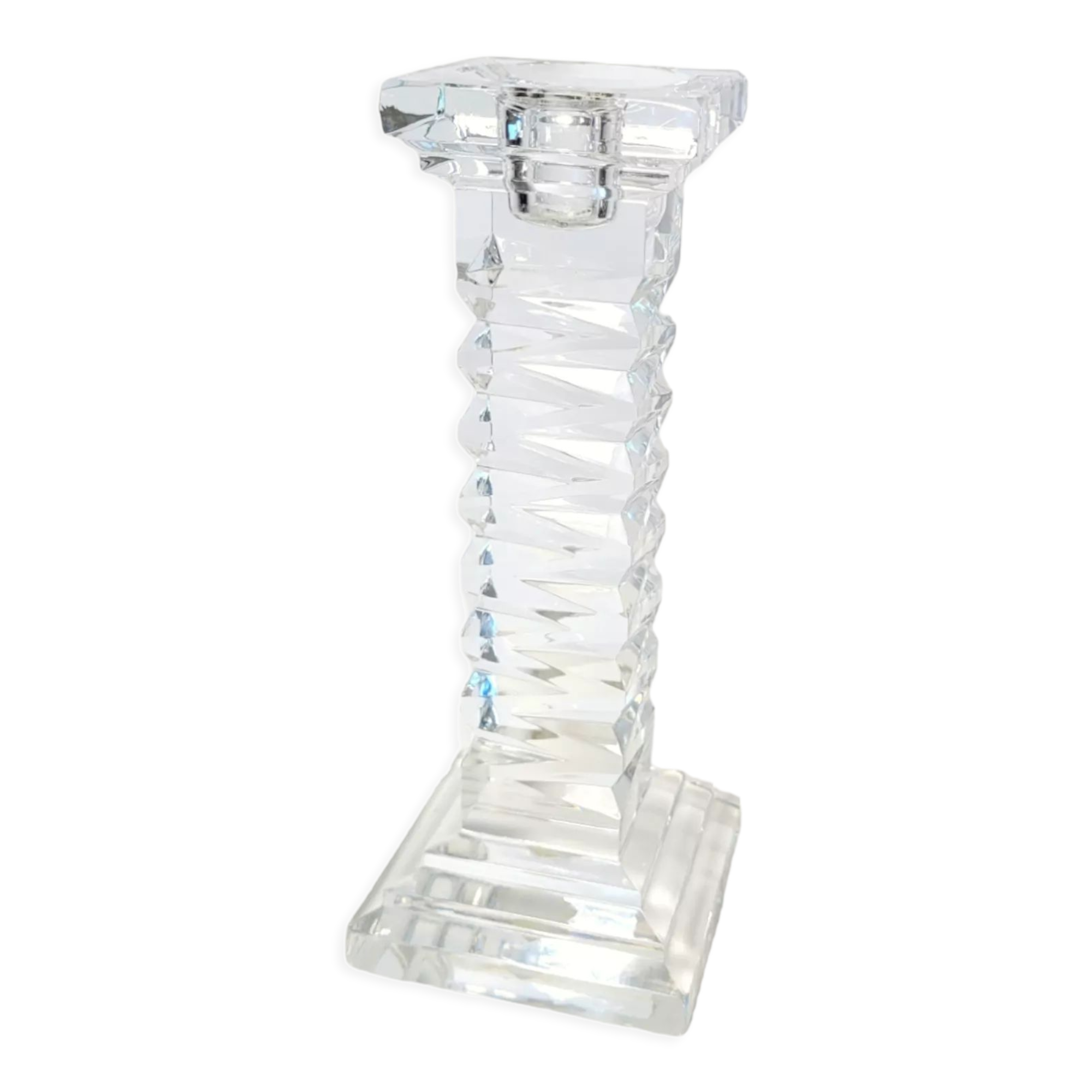 Bohemian crystal candle holder