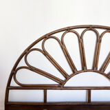 Rattan flower headboard