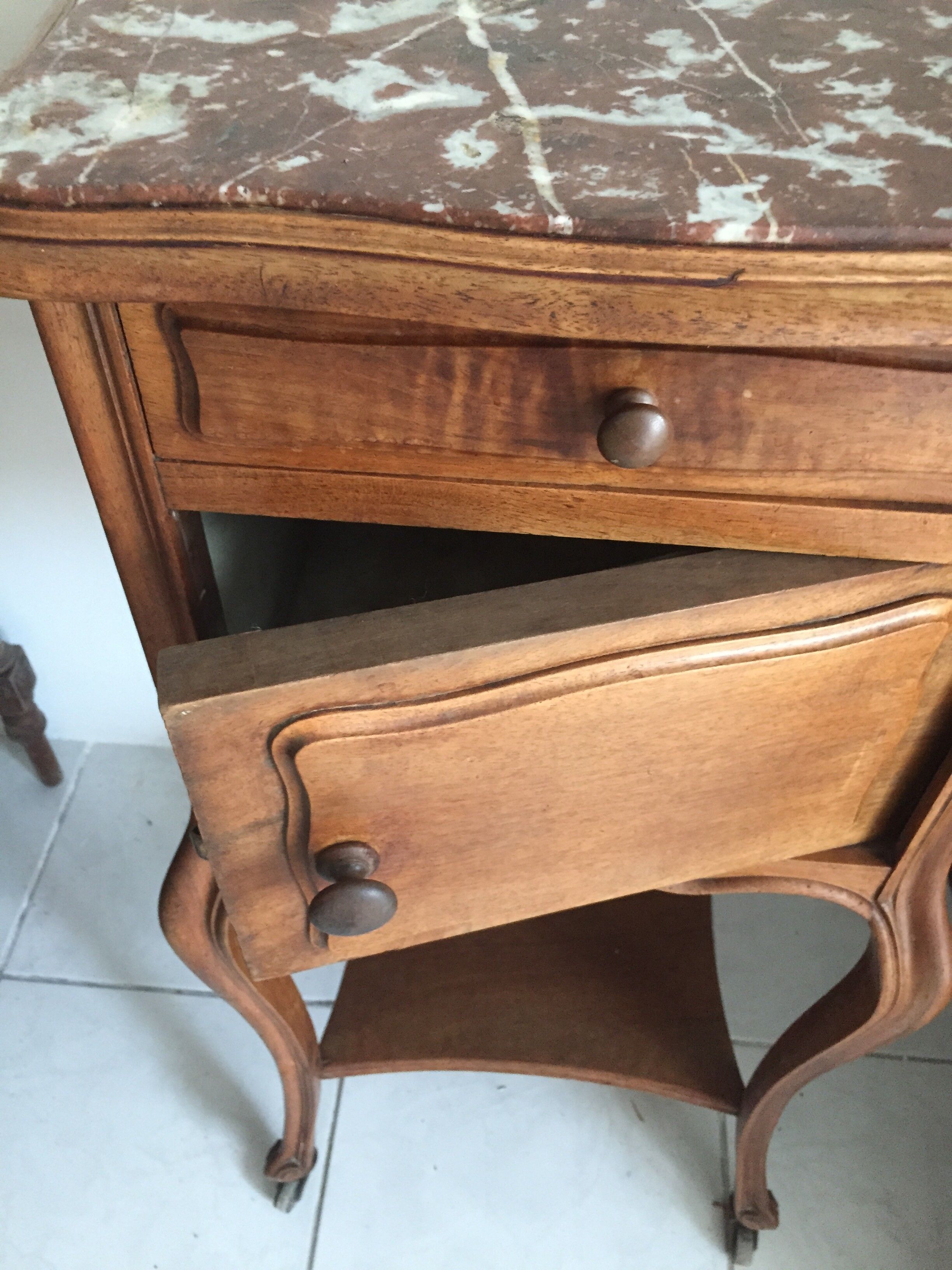 Former top bedside marble