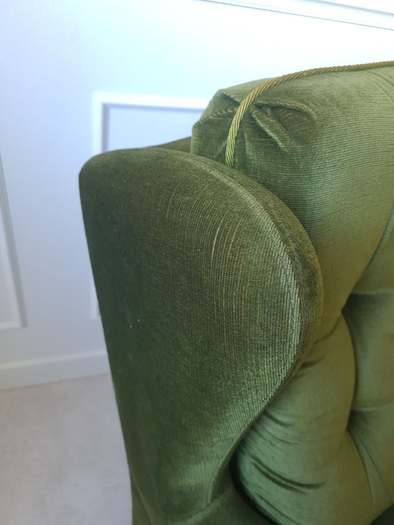 Paire de fauteuils à franges