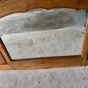 19th century oak trumeau.