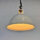 Vintage Industrial Beige Painted Pendant Lamp