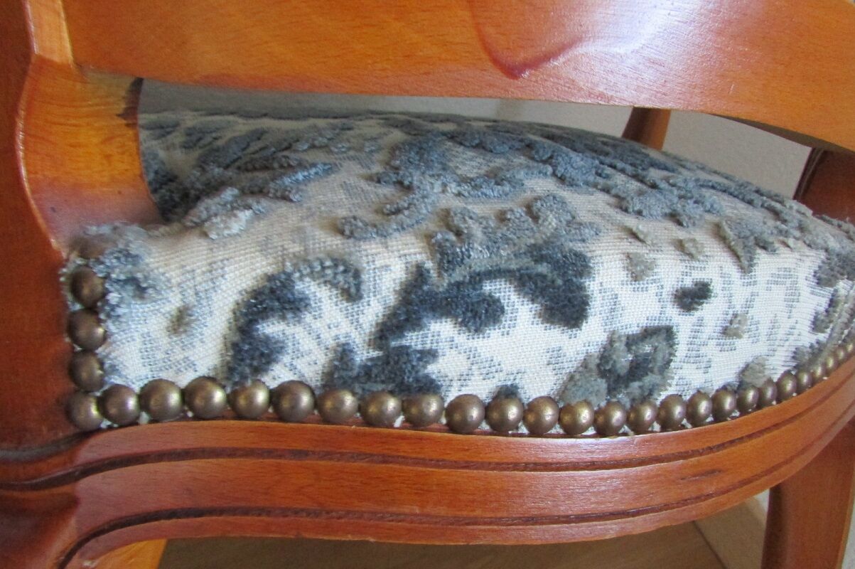 Louis XV blue style armchair