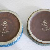 Scandinavian art pottery Birka bowls by Gunnar Nylund for Rörstrand, 1960s, set of 2