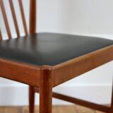 Set of 4 vintage Scandinavian teak Breox chairs, 1960