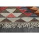 1970s Vintage Turkish Oushak Handmade Wool Cotton Pink Runner Rug 102x335